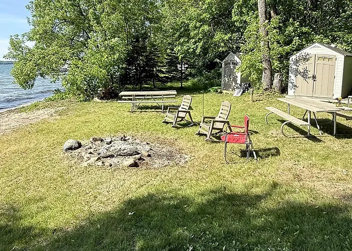 Waterfront Leech Lake Cabin: Dock, Fire Pit, Deck